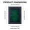 Classic Black Wood Shadown Box Frame with Acrylic Front - Forest Green Suede Backing, 30 Sizes